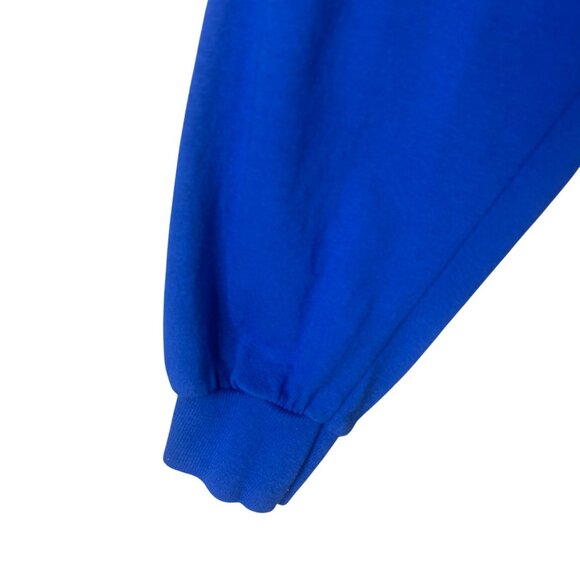 NFL Team Apparel Detroit Lions Long Sleeve Crewneck Shirt Blue Cotton Size XL - Picture 4 of 10